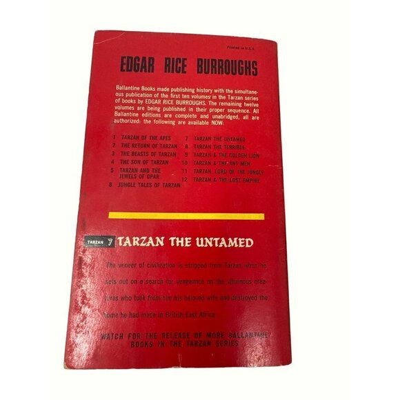 Tarzan Book Set Tarzan The Untamed and Tarzan Triumphant Edgar Rice Burroughs - Picture 4 of 12